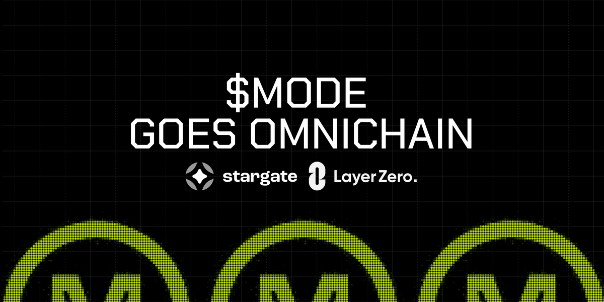 0xc06's tweet photo. No More Borders on @modenetwork!

➜ $MODE is going global, crossing the boundaries of isolated blockchains.

Let's see more about 👇

1. Overview
DeFi is a revolution. It's a land of opportunity, a financial frontier where anything is possible.

But for too long, it's been fragmented, siloed into isolated islands of blockchain networks. Your favorite tokens, locked on one chain, unable to mingle freely with the broader crypto universe.

This is the problem Mode has set out to solve.

2. Mode: Unlocking a Multi-Chain Future
The $MODE token isn't just about governance anymore. It's your passport to a seamless, multi-chain experience.

Thanks to LayerZero's groundbreaking Omnichain Fungible Token (OFT) standard, $MODE has burst its single-chain bonds. It's live on Ethereum, it's thriving on OP Mainnet, and it's just getting started.

3. Your Omnichain Adventure
Imagine: Your $MODE tokens flowing effortlessly across chains, like a digital nomad exploring a vast landscape.

On Ethereum, you're providing liquidity on Uniswap V3, earning rewards with every swap.

On Optimism, you're diving into Velodrome's exciting new pools, maximizing your yield in a vibrant ecosystem.

And all of this, powered by Stargate, LayerZero's bridge to a multi-chain world.

4. The Superchain Beckons
This is more than just bridging networks. It's about bringing the Mode ecosystem to the Superchain, that interconnected web of blockchains where DeFi truly thrives.

It's about maximizing your $MODE's utility, opening up new avenues for earning, exploring, and shaping the future of decentralized finance.

5. The End
Ready to unlock a multi-chain DeFi adventure? Bridge your $MODE tokens today through Stargate and start exploring the possibilities.

Your journey to an interconnected Web3 is just a click away: https://t.co/WJ4uaSGHCJ