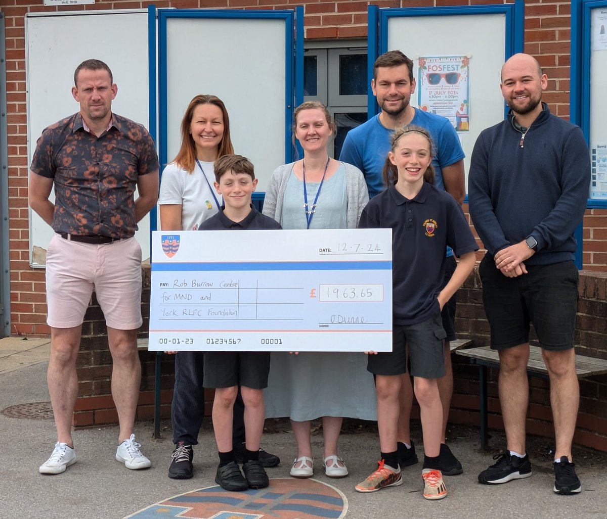 We are delighted to announce that we have raised £1963.65 to give to both the Rob Burrow MND Centre and York RLFC Foundation. Thank you so much to the families that have donated. Please see the charity links in the earlier posts for more details. <a href="/yorkrlfcfound/">York RLFC Foundation</a> <a href="/mndassoc/">MND Association</a>