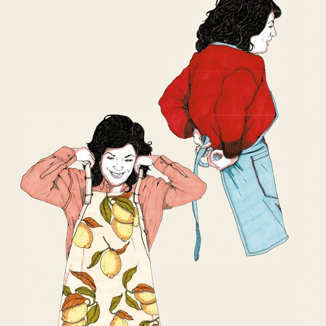 <a href="/anajaren_art/">Ana Jarén</a> «Así jugaba con la idea de que la cocina, reflejado en los delantales, era una pasión que iba creciendo junto a ella». Ana Jarén.

¿Os habíais fijado en este detalle en los delantales en «Almudena. Una biografía»?

bit.ly/4bJDzXI

#AlmudenaUnaBiografía #AlmudenaGrandes