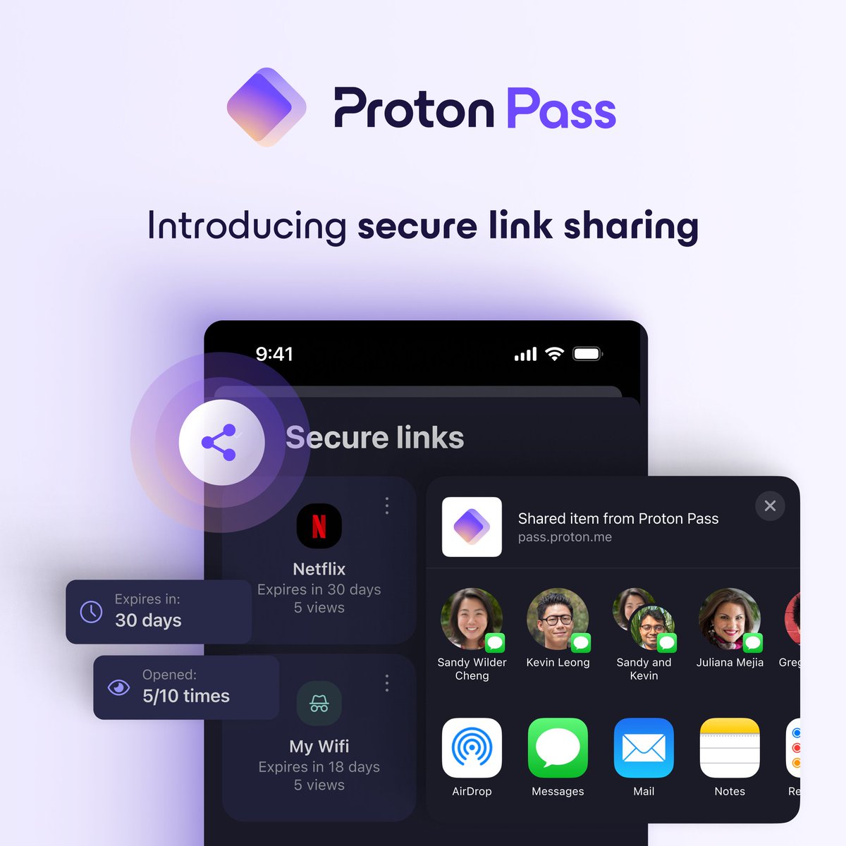 Proton_Pass's tweet image. Now, you can share a single password with Secure Link Sharing in #ProtonPass, even if the recipient doesn&apos;t have a Proton account.

Included on all paid plans and available to everyone in the coming days.

🎁 Upgrade now and get your first year for only $1/month:…