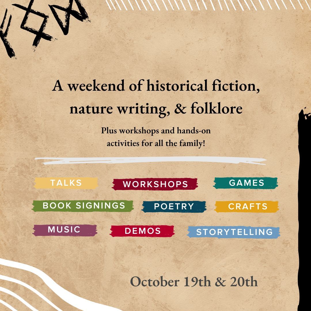 Join us this October for a weekend celebrating historical fiction, nature writing, and folklore with some of the UK's bestselling writers -- including Lucy Holland, Adrian Goldsworthy, Elodie Harper, &amp; Caroline Lawrence!

See more info here ➡️ buff.ly/4f0Qp6F