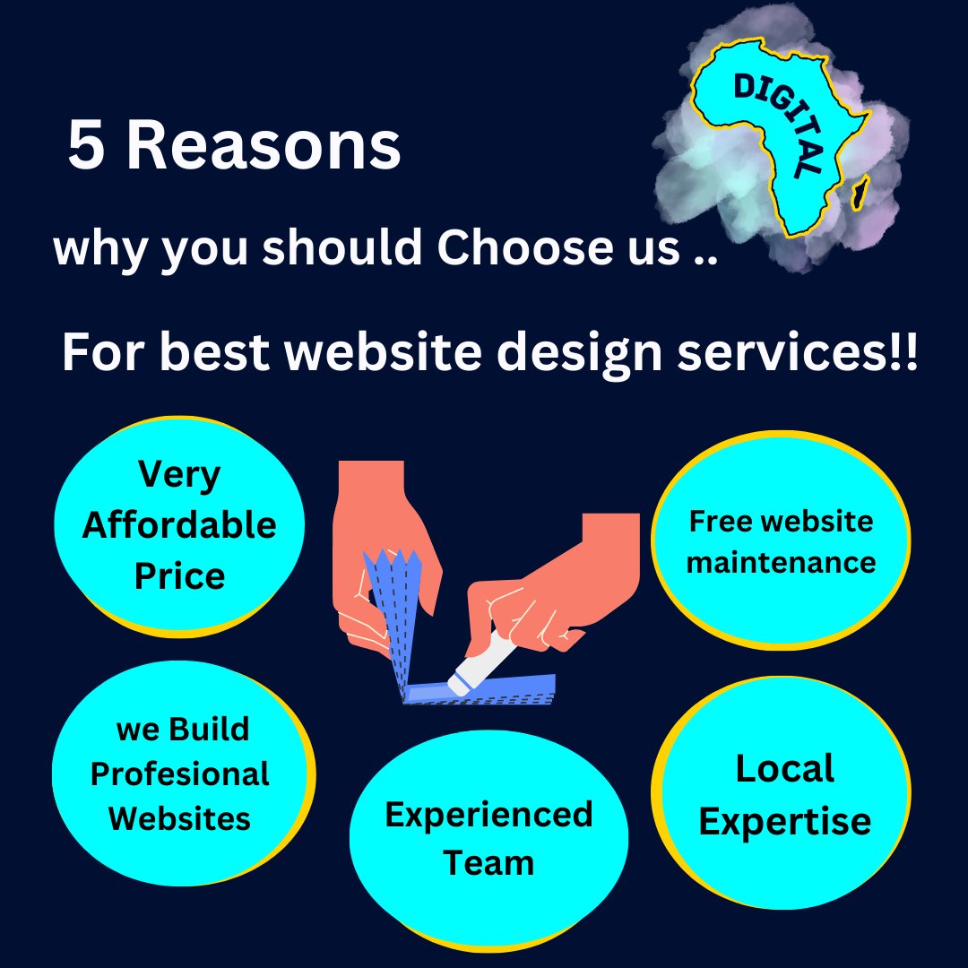 mydigitalafrika's tweet photo. At Digital Afrika, we understand that your website is more than just an online presence, it's a reflection of your brand and a key tool for engaging with your audience.
Email:salesdigitalafrika@gmail.com
#DigitalAfrika #WebDesign #canary #Chameleon #phaneroo https://t.co/H1nkaqrmpw