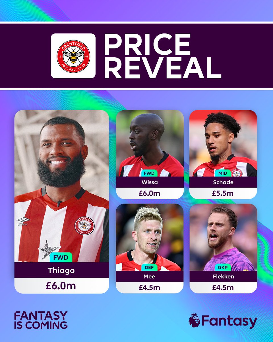 BrentfordFC's tweet photo. New faces and Fantasy favourites.  🐝

@OfficialFPL is coming. 👊 https://t.co/OHTmnbruCT
