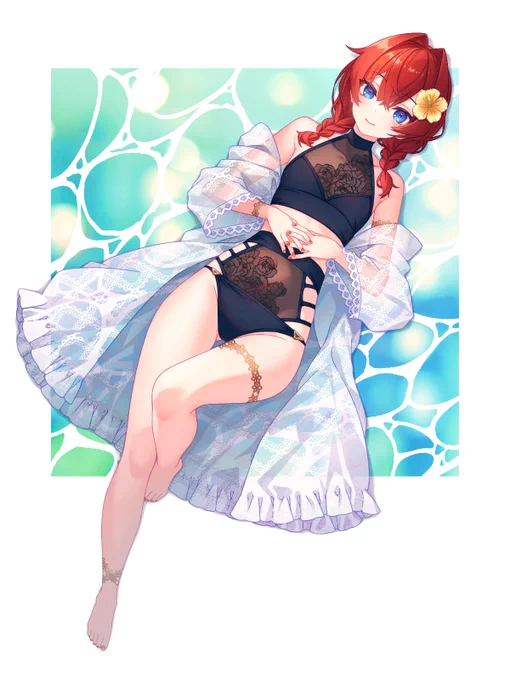 捏造水着の錬金術師 #絵ンジュ