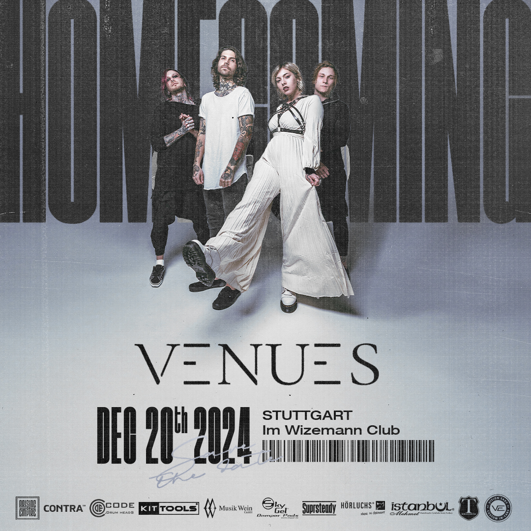 Stuttgart! We're coming home this December!
To celebrate the end of this year we will play our big HOMECOMING SHOW 2024 Im Wizemann with some special guests!
Get your tickets now: eventim.de/.../venues-hom…
