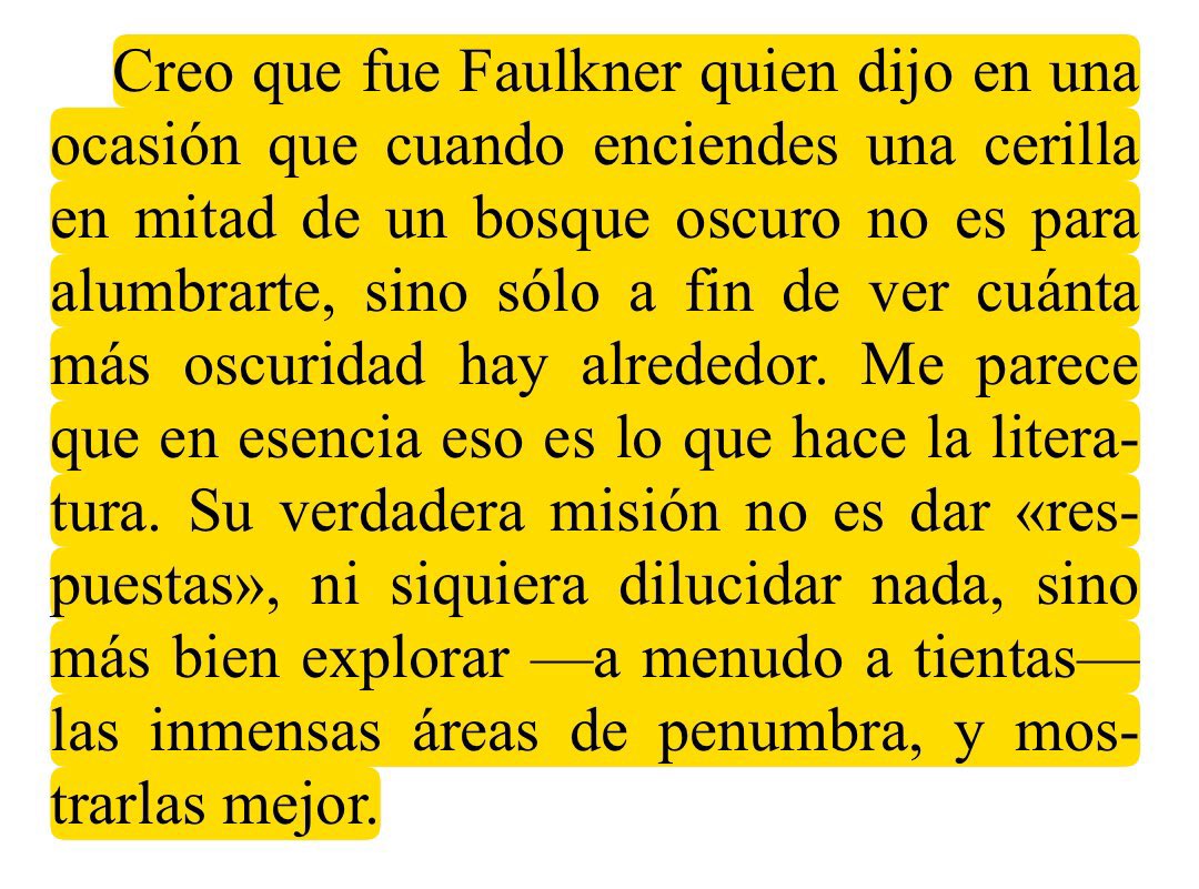 Javier Marías sobre la literatura.