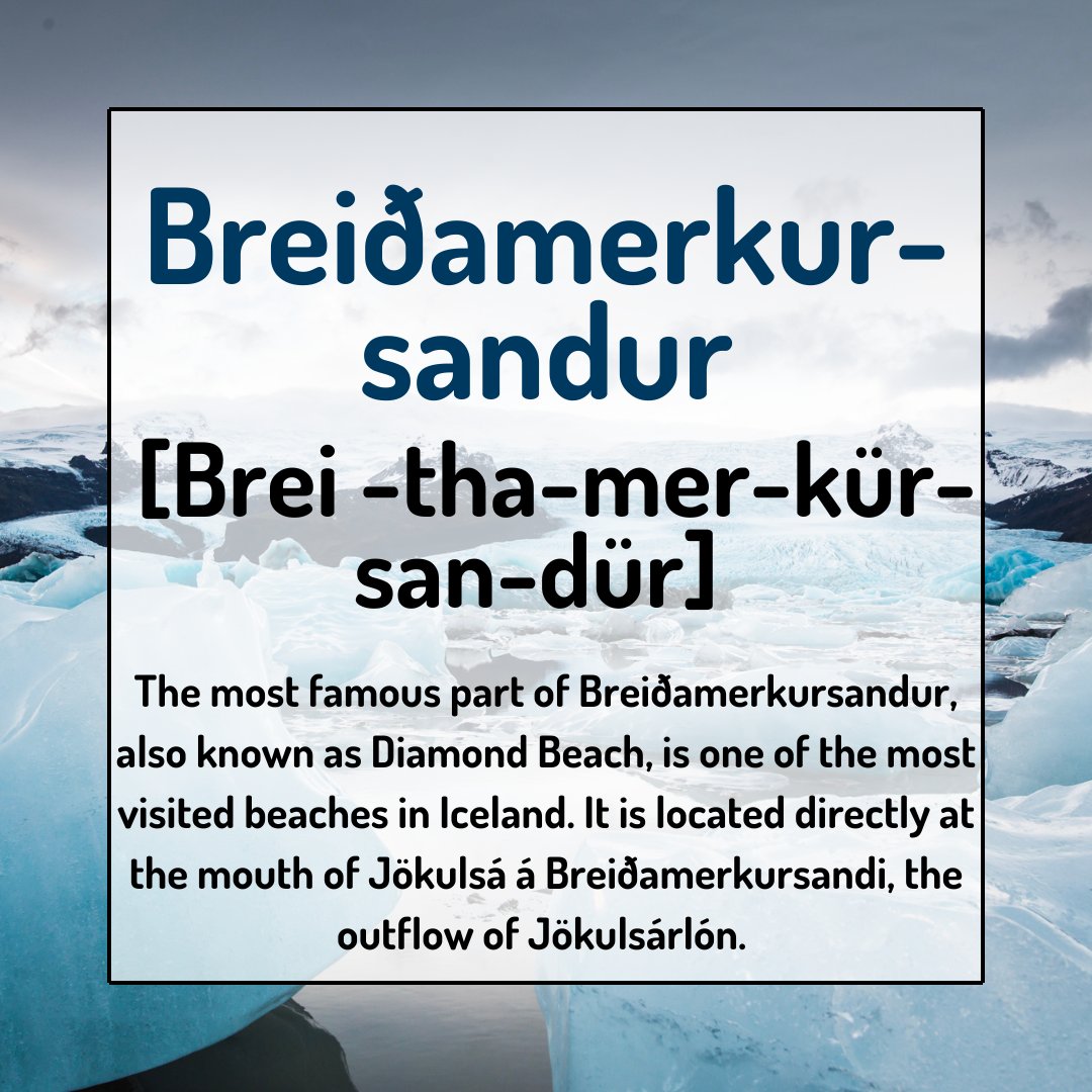 iptuk's tweet photo. Breiðamerkursandur - Diamond Beach 💎 #breidamerkursandur #diamondbeach #diamondbeachiceland #howtosay #icelandic #themoreyouknow #travel #icelandic #southiceland #visitsouthiceland #inspiredbyiceland #visiticeland #islandprotravel #icelandprotravel https://t.co/Zp5737z5dn