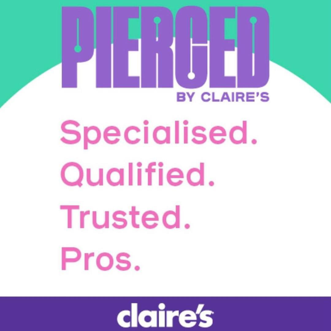 TheChimes's tweet image. Sparkle This Summer with @claires Ear Piercing! 🌞

Get ready for the summer holidays with a fresh new look from Claire’s! Their expert ear piercing service is safe, stylish, and perfect for showing off your summer style! 💜

#ClairesPiercing #SummerStyle #NewPiercings
