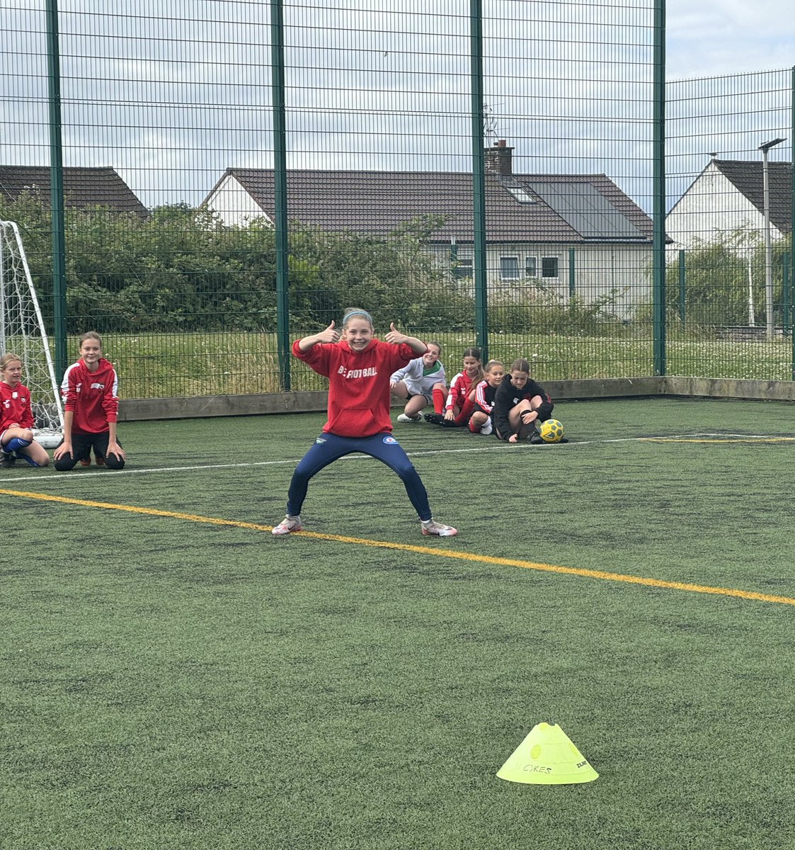 “how awesome was our Y6 girls transition football festival Grace?”
Over 40 Y6 girls gathered on our astroturf on Wednesday to enjoy being physically active and playing football! More pictures to be posted soon. We look forward to welcoming the girls to St Cyres in September🔴⚽️