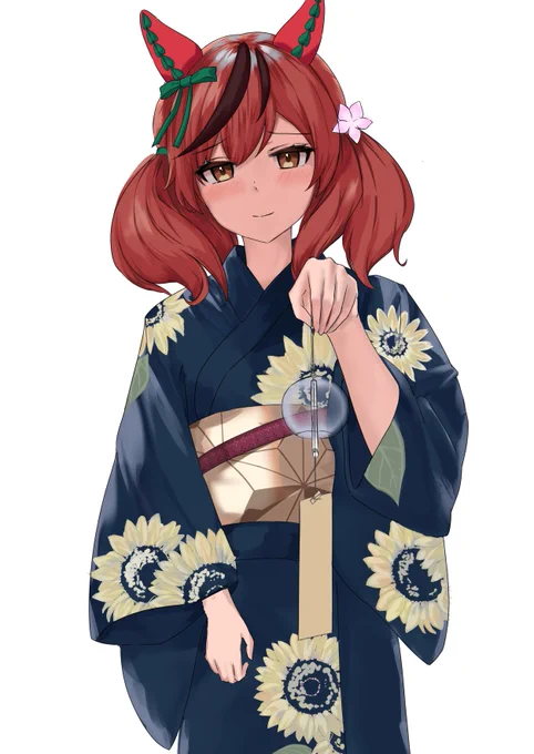 少し前に描いた浴衣ネイチャラフ 