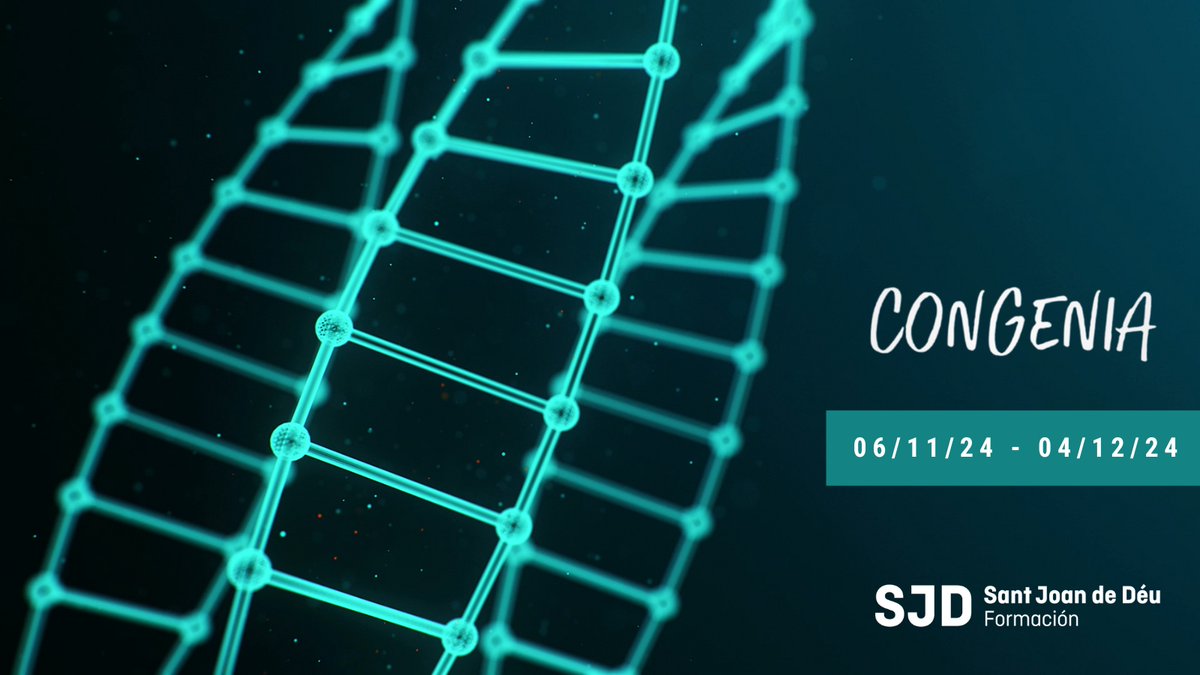 SJD Formación (@sjdformacion) on Twitter photo 🌟 ¡Nueva edición de ConGenia 🌟
Sumérgete en la genética clínica con una experiencia pedagógica innovadora y gamificada. Aprenderás a:
1️⃣ Orientar y sospechar síndromes genéticos.
2️⃣ Reconocer qué estudio genético realizar.
3️⃣ Acompañar a las familias.
formacion.sjdhospitalbarcelona.org/es/congenia-co… 🌟 ¡Nueva edición de ConGenia 🌟
Sumérgete en la genética clínica con una experiencia pedagógica innovadora y gamificada. Aprenderás a:
1️⃣ Orientar y sospechar síndromes genéticos.
2️⃣ Reconocer qué estudio genético realizar.
3️⃣ Acompañar a las familias.
formacion.sjdhospitalbarcelona.org/es/congenia-co…