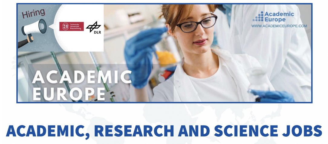 Academic_Europe's tweet image. 🚨 🚨 🚨 Job - Alert #professor
@DLR_en &amp;amp; @tuBraunschweig 
invites applications for:

➡ University Professor (W3) and Director Road System Technology
Apply before: 2024-08-19

Read more here:
academiceurope.com/job/?id=4753

#mechanicalengineering #systemtechnology #technology