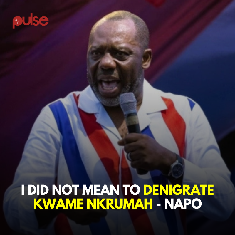 PulseGhana's tweet photo. I did not mean to denigrate Kwame Nkrumah; Iβm sorry β NAPO
#TalkToPulse https://t.co/SXC8FjBF83