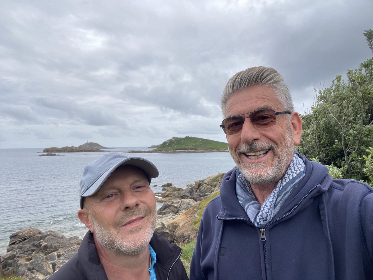 Tonkertim's tweet photo. Today is The Day after 19 years we are getting hitched on #Scilly #married #civilpartners https://t.co/MDsuBF6V2W