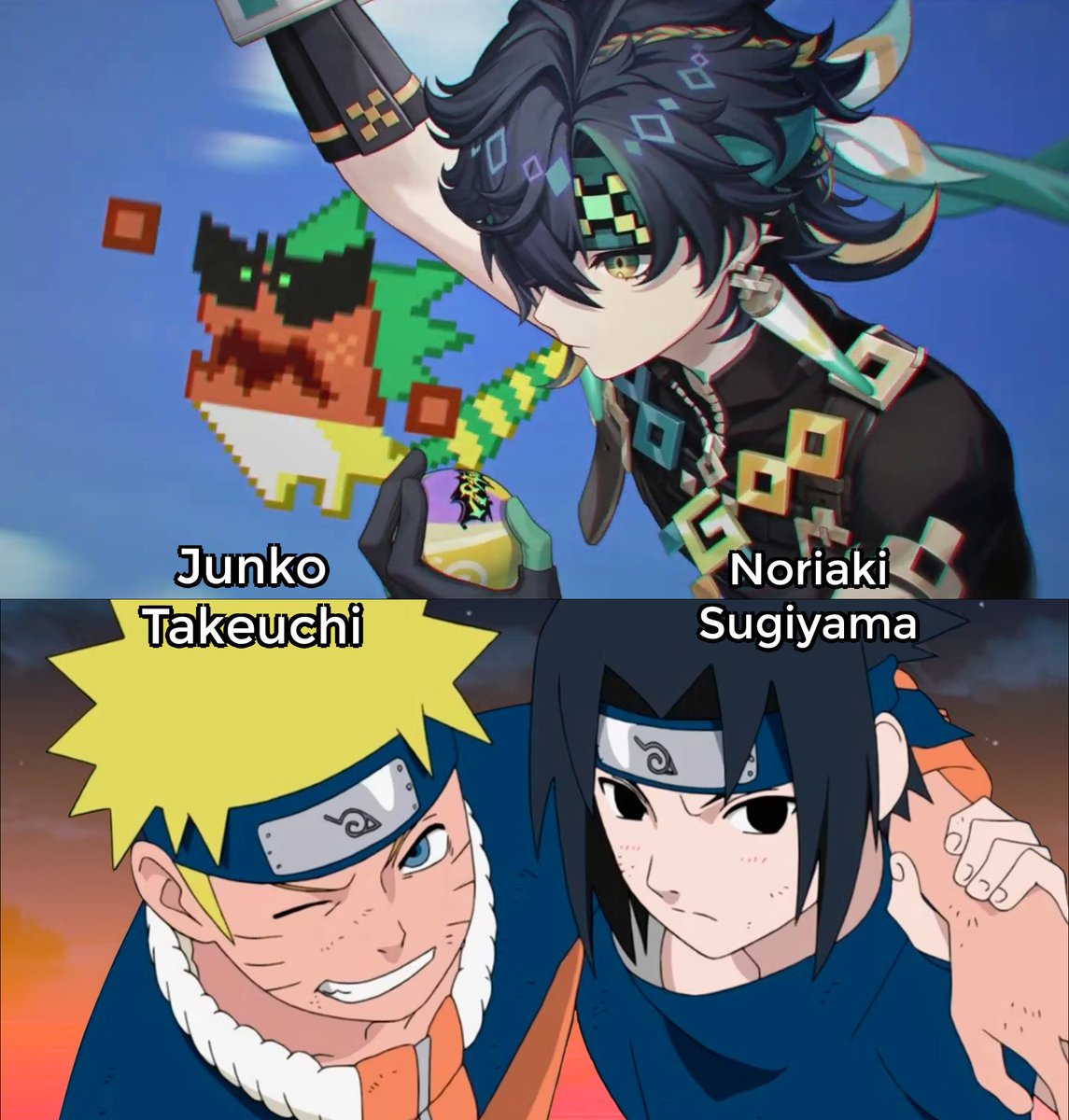 Gacha_Zone's tweet photo. Naruto and Sasuke Back together in Genshin https://t.co/prvMtfCSLS