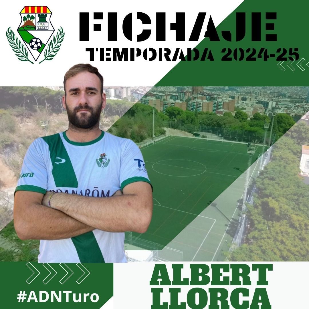 [PRIMER EQUIPO]

✍️ FICHAJE 
<a href="/llorca_albert/">Albert Llorca “dowi”</a> 

Albert Llorca “Dowi” se convierte en el 7o fichaje del primer equipo para la siguiente temporada. Fichaje de nivel para dar solidez a la zona defensiva.
Bienvenido Dowi 🫡

¡ Gracias por confiar en el proyecto deportivo !

#ADNTuro💚