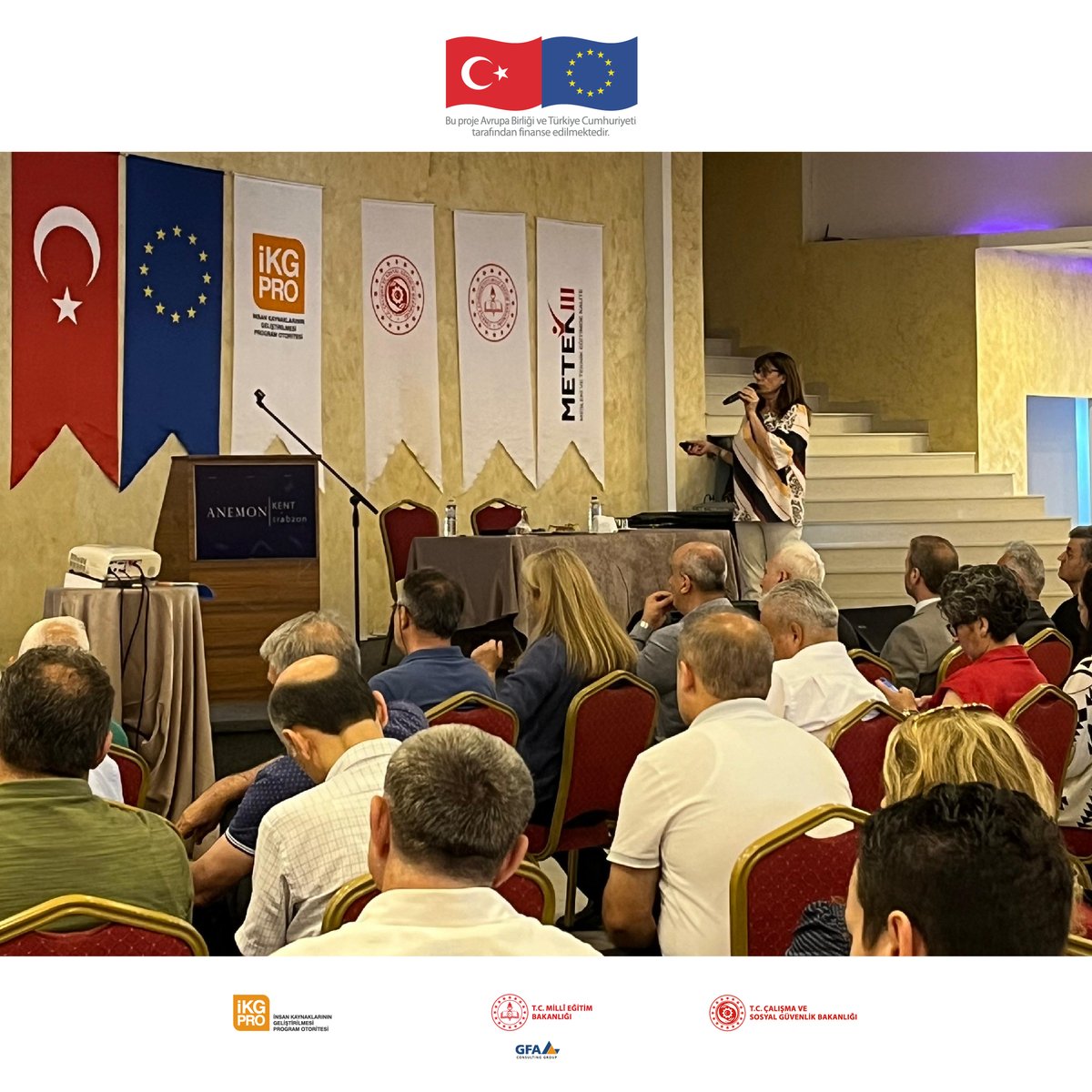 metekprojesi's tweet photo. Projemiz kapsamında Trabzon’da,
‘‘Mesleki ve Teknik Eğitim Bilgilendirme ve İstişare Toplantısı'' düzenlendi.
#METEKProjesi https://t.co/PHb94Lggfr