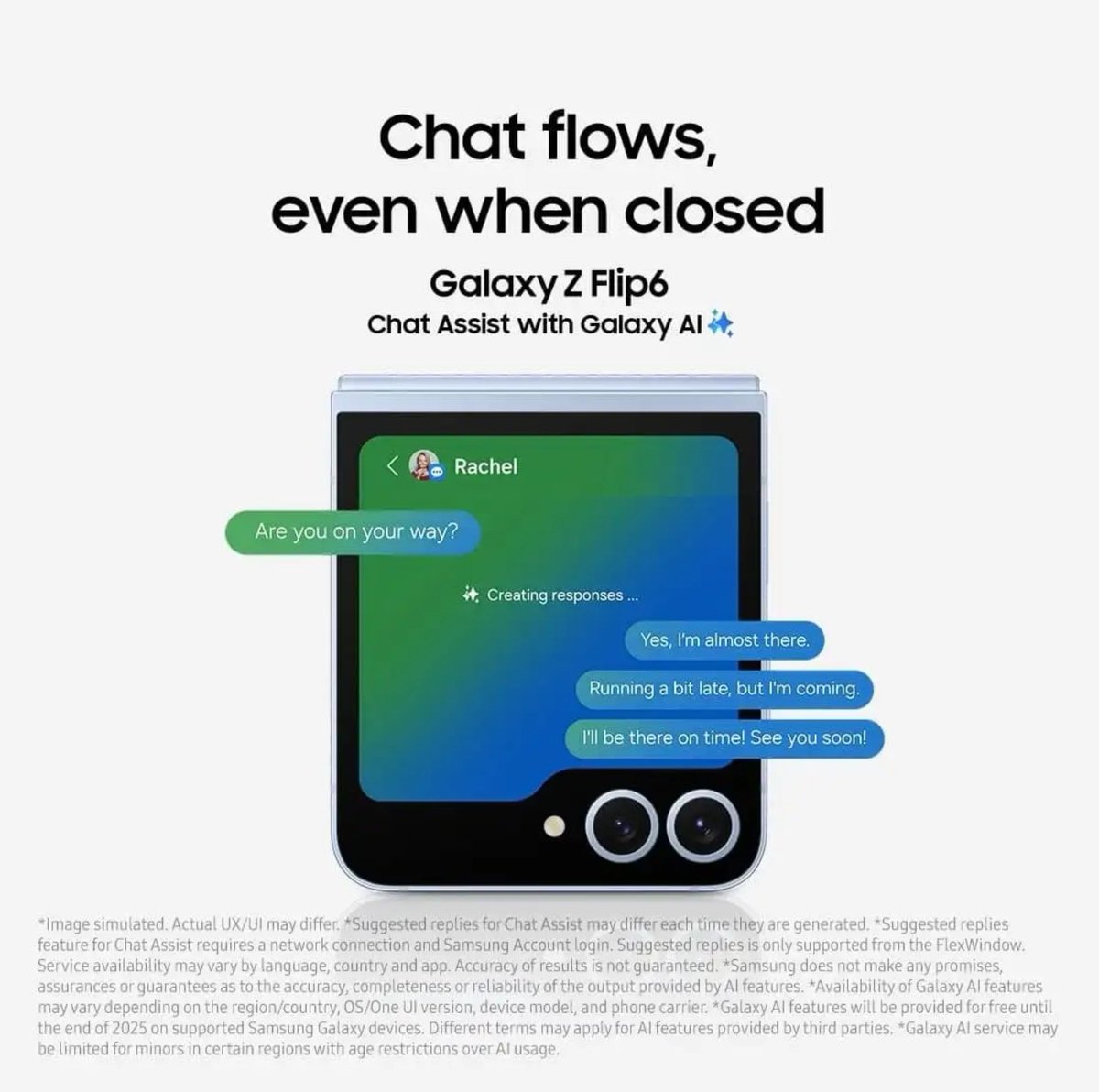 Afzarul4's tweet photo. Galaxy flip series
phone is now official Flip6  announced, Pretty cool looking phones with comes with pretty cool features
#SamsungMembers #SamsungMembersStars #GalaxyAI    #SamsungUnpacked    #Samsung #GalaxyZFold6    #GalaxyZFlip6    #GalaxyWatch7 #GalaxyWatchUltra https://t.co/WnylkIGK4L