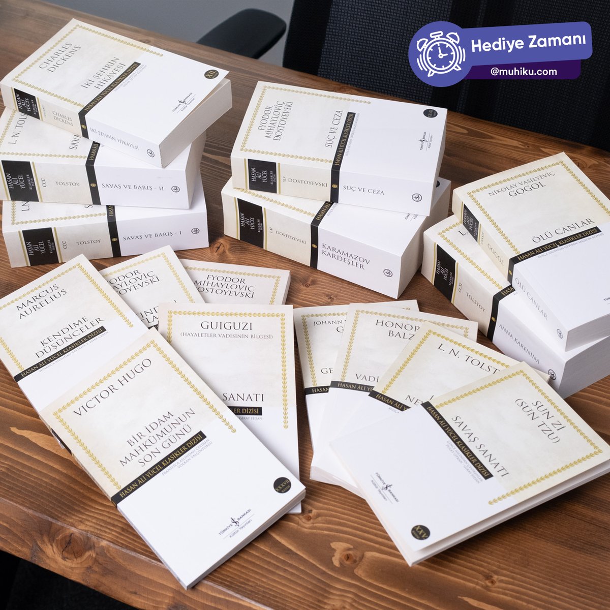 Büyük bir kitap tutkunu musun? O zaman bu fırsat tam sana göre! 🎉

Bu ay şanslı bir kişiye, Hasan Ali Yücel Klasiklerinden 15 adet kitabı set halinde hediye ediyoruz! 📚✨

Katılmak için:
1️⃣ @Muhikucom hesabını takip et
2️⃣ Bu tweeti beğen
3️⃣ RT yap

Bu muhteşem kitap setini