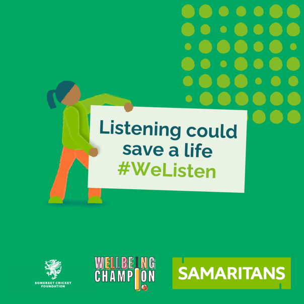 Bear Flat CC (@bearflatcc) on Twitter photo As a Club, we have pledged to become better listeners for <a href="/samaritans/">Samaritans</a>. 💚
As part of this pledge, we want you to tell us how we can improve. Comment or DM us your feedback and suggestions #WeListen
#SCFWellbeing As a Club, we have pledged to become better listeners for <a href="/samaritans/">Samaritans</a>. 💚
As part of this pledge, we want you to tell us how we can improve. Comment or DM us your feedback and suggestions #WeListen
#SCFWellbeing