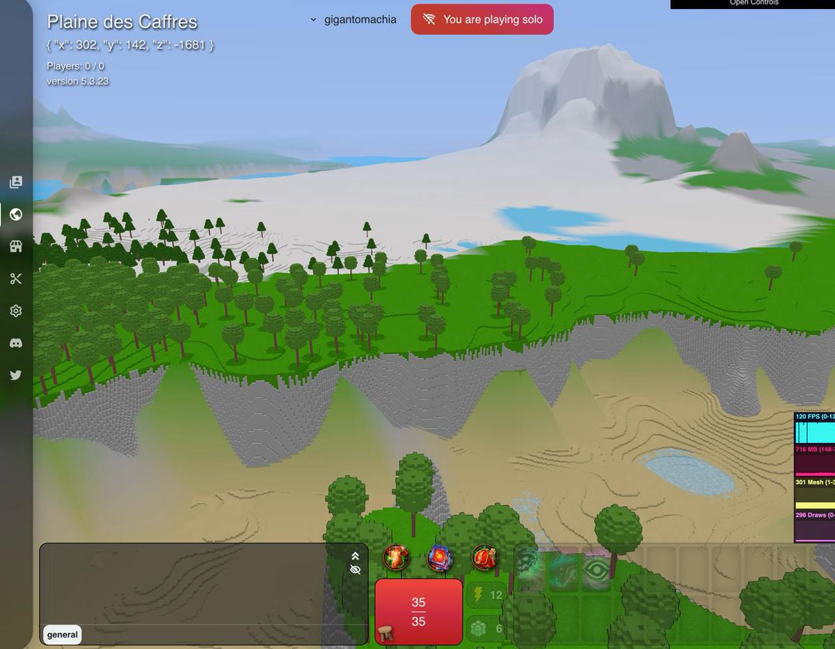 AresRPG's tweet photo. 🦜 Our #threejs procedural engine is continuously evolving! While it's a massive effort, the results are surprising! 

We can't wait to see the community's custom settings and the hilarious bugs they uncover! Stay tuned for more! 🌟 https://t.co/pe1zGZ0dKq