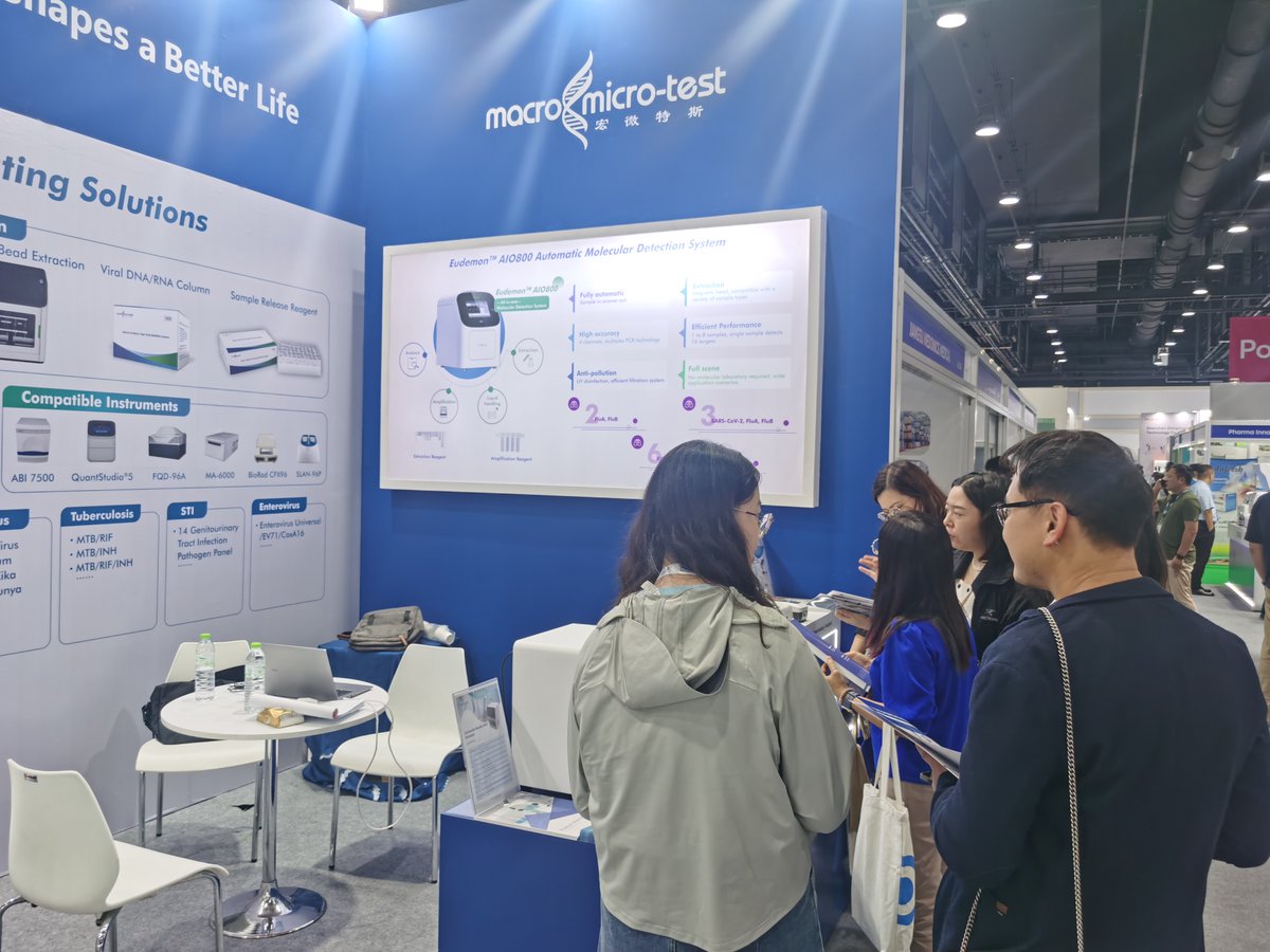 MacroMicroTest's tweet image. Exciting and fruitful communications!
Last day of Medlab Asia 2024 in Thailand. Don’t miss out.
Come to #Booth H6. C58 in QSNCC. Let us share you our achievements in diagnostics with inspiring counterparts.
#medlabasia#hpv #tb #respiratory#RTPCR #IVD #kits #rapid #antigen