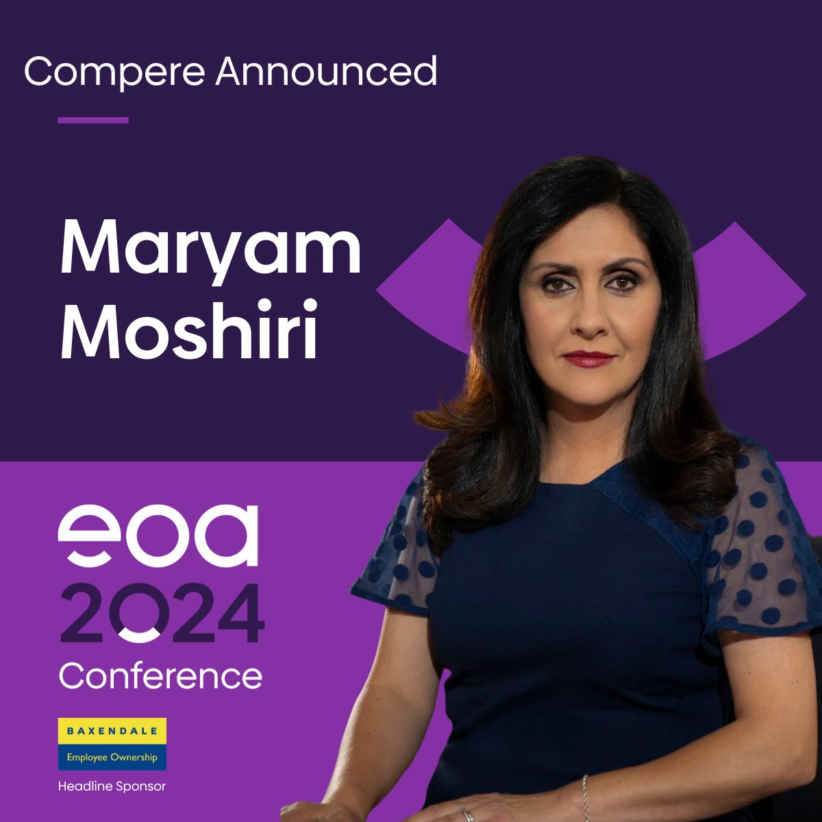 EmployeeOwned's tweet photo. We’re delighted to announced @BBCMaryam as the compere for this year’s eoa Annual Conference.

We can’t wait for her to join us this November.

If you haven’t already booked your conference tickets, act now to avoid missing out.

➡️https://t.co/t9ZYHJCNaR

#eoaAnnualConference https://t.co/orcSjWDT5L