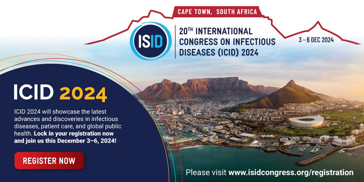 #ICID2024 is where connections and dialogue among the international InfectiousDisease community for #OneHealth are promoted– free of political and commercial constraints. Register for the conference now ! #ISID isidcongress.org/registration/
<a href="/mmidsp/">MMIDSP</a> <a href="/FatimaMirPedsID/">Fatima Mir</a>