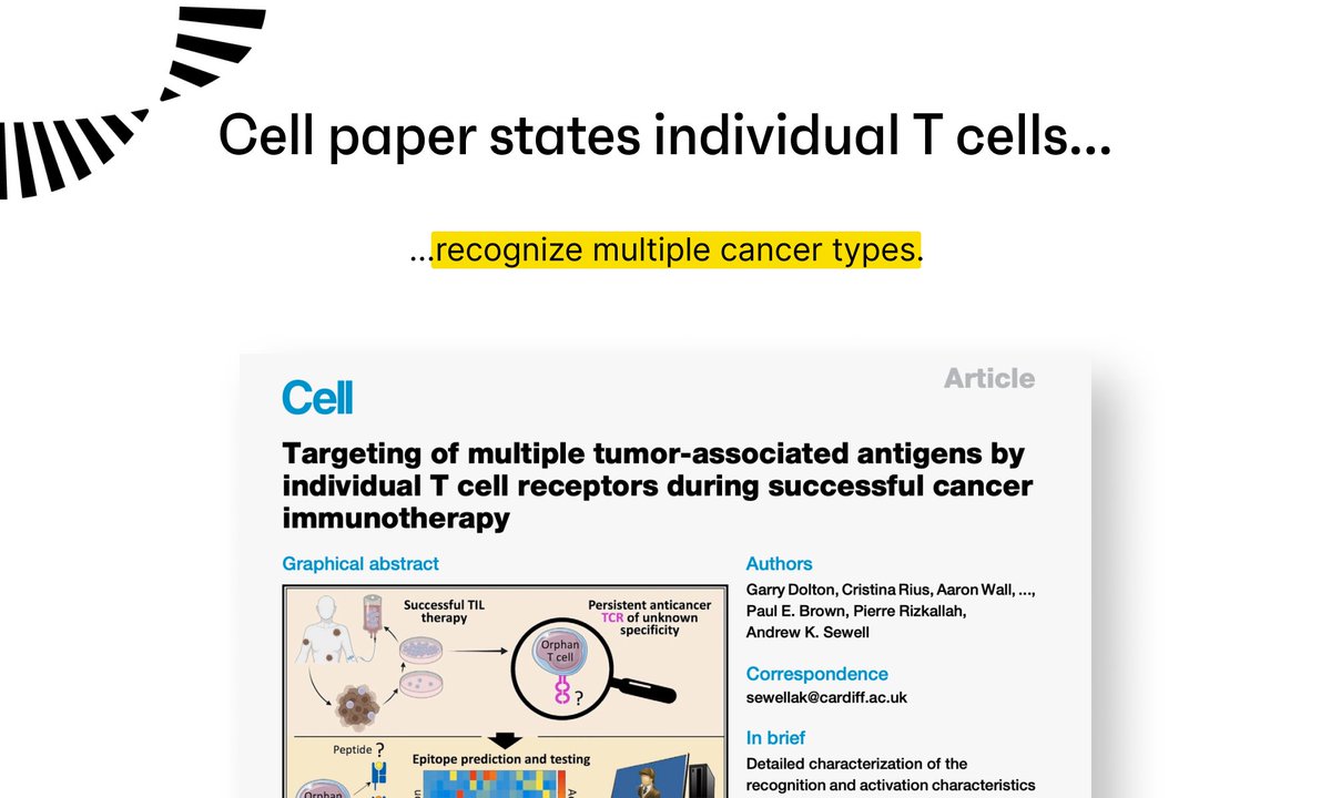 OmniscopeAI's tweet photo. @CellPressNews paper states individual T cells recognize multiple, different tumor-associated antigens simultaneously!
🗞️ https://t.co/ABcyEilzvM
#NoTCellLeftBehind #ScienceIsWeAll https://t.co/FQwotz4YO7