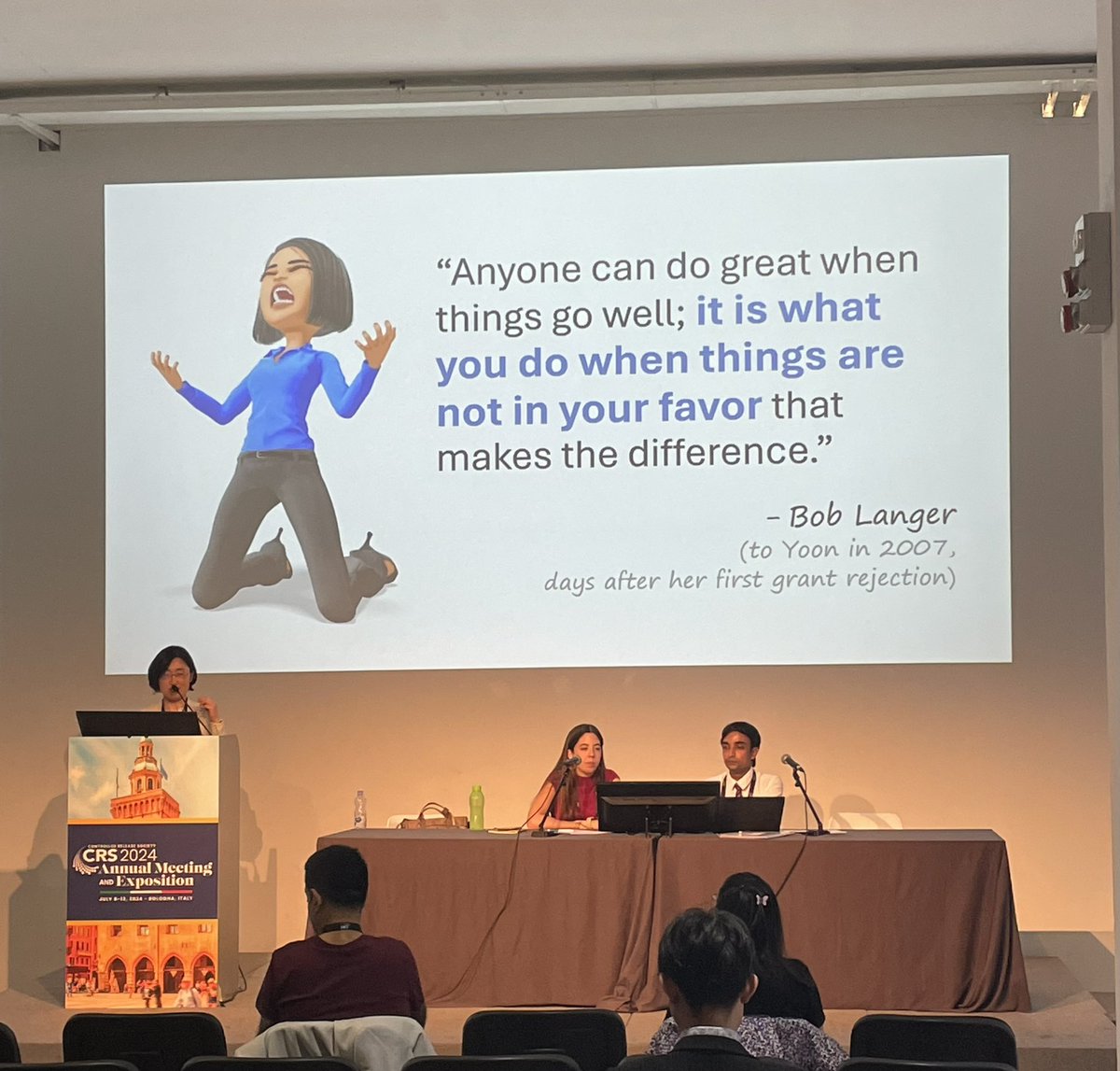 Wise words and great piece of advice 👌

<a href="/YoonYeo4/">Yoon Yeo</a> <a href="/CRS_YSC/">Young Scientist Committee YSC-CRS</a> #CRS2024