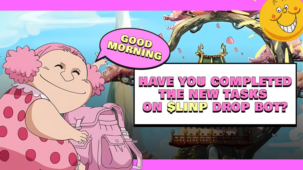 linlinonlinea's tweet photo. Hey pirates! π Have you completed the new tasks on $LIN DROP BOT? π€
#LINLIN #OnLinea #Linea #LINP #memecoins #airdrop https://t.co/FkQt0WldPi