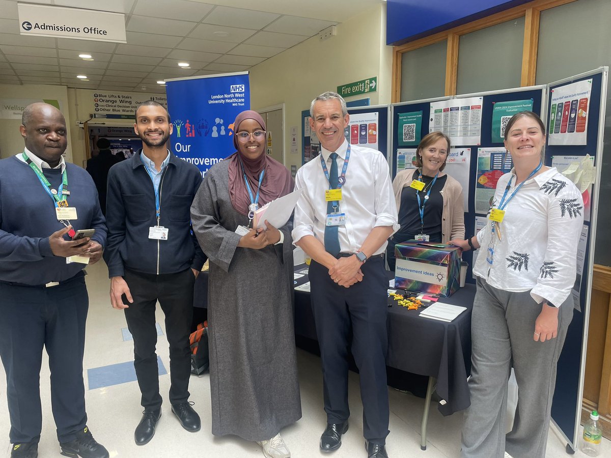 Good morning LNWH Improvers! Today is the last day of the first week of our festival. It has flown by! 
Come and see us at Central Middlesex in the main atrium from 10-3 to help us celebrate the end of week 1!