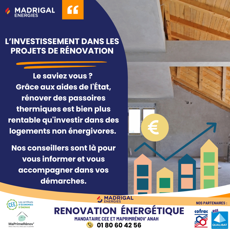 MadrigalENR's tweet photo. ❓Le saviez vous ? Grâce aux aides de l'État, rénover des #passoires #thermiques est bien plus rentable qu'investir dans des logements non énergivores. Les conseillers de #Madrigal_Energies sont disponibles pour vous informer et vous accompagner dans vos démarches.🏘️
#Rénovation https://t.co/v54l7ZPzoF