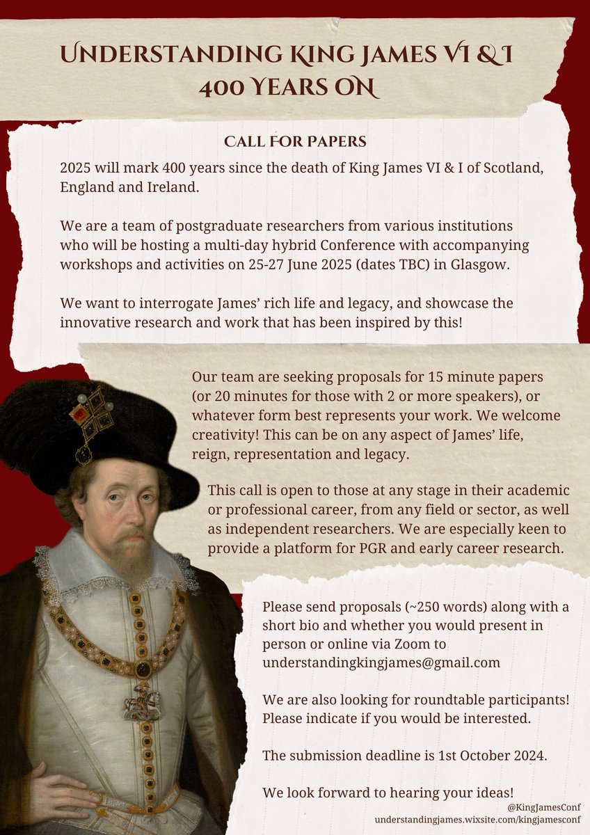 Understanding King James VI & I Conference tweet media