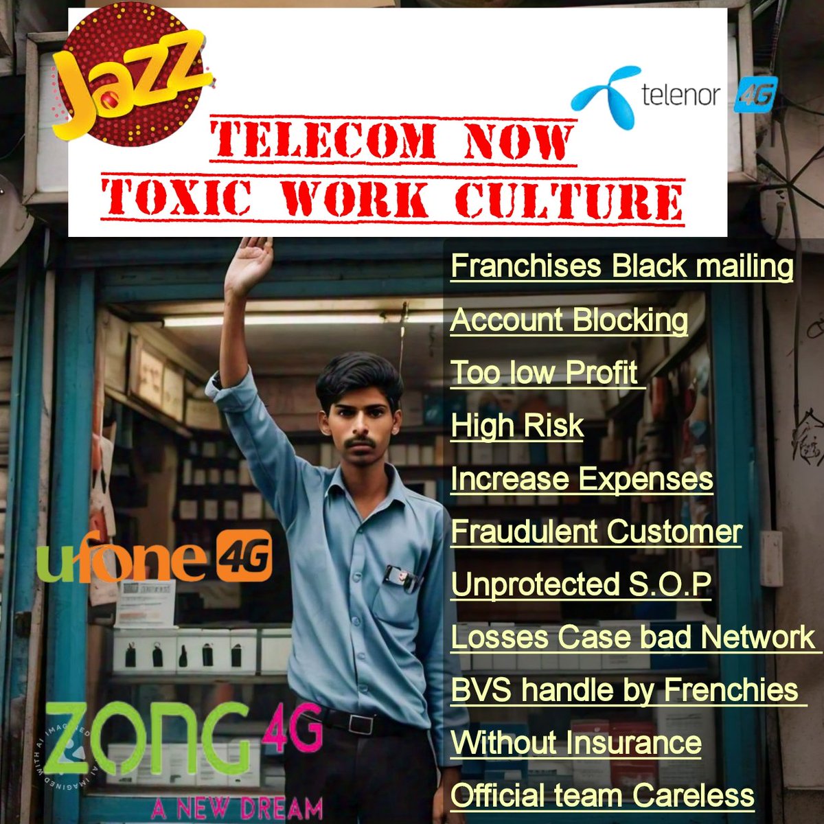 <a href="/telenorpakistan/">Telenor Pakistan</a> | <a href="/easypaisa/">easypaisa digital bank</a> 
<a href="/jazzpk/">Jazz</a> | <a href="/JazzCash/">JazzCash</a> 
<a href="/Ufone/">Ufone 5G</a> | <a href="/Zongers/">Zong</a> 
<a href="/PTAofficialpk/">PTA</a> | <a href="/FIA_Agency/">Federal Investigation Agency - FIA</a> 
<a href="/MoitOfficial/">Ministry of IT & Telecom</a> | <a href="/mediaguardian/">Media Guardian</a>