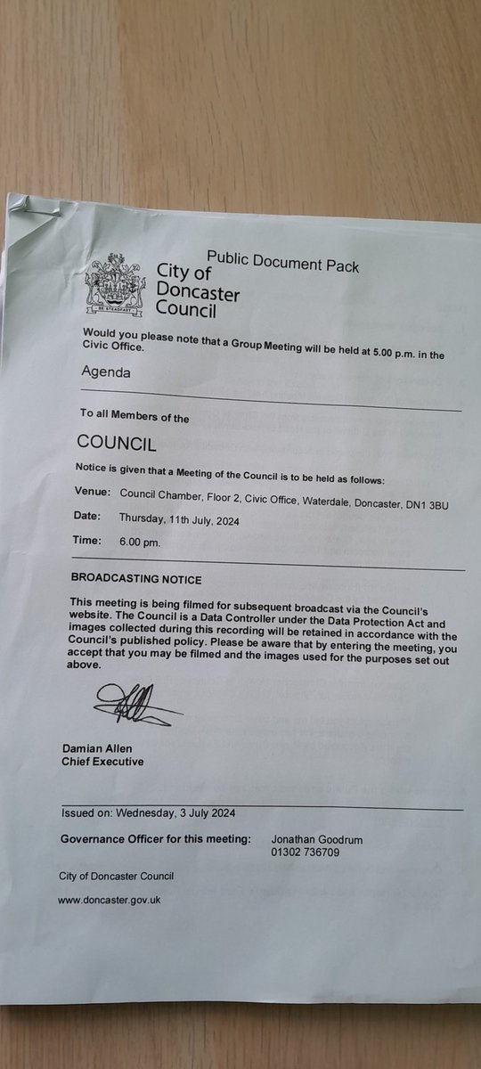 LabourRob's tweet image. Proud to have attended my first @MyDoncaster Council meeting yesterday as a Councillor for the Town Ward