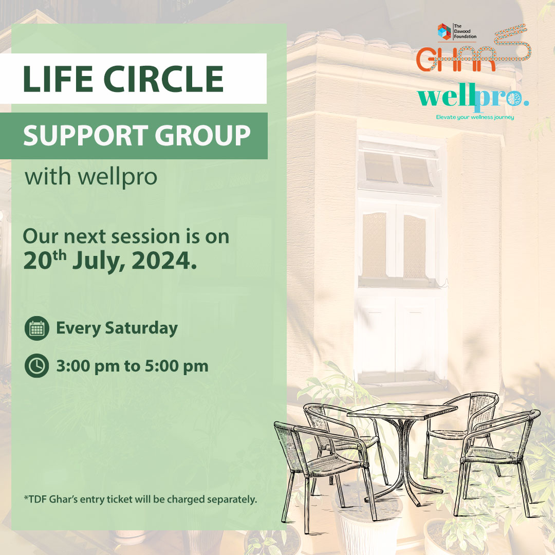 Next sessions is on 20th July, 2024.
Timings: 3:00 pm to 5:00 pm
*TDF Ghar's entry ticket will be charged separately.
#tdfghar #thedawoodfoundationghar #wellpro #supportgroup #mentalhealth