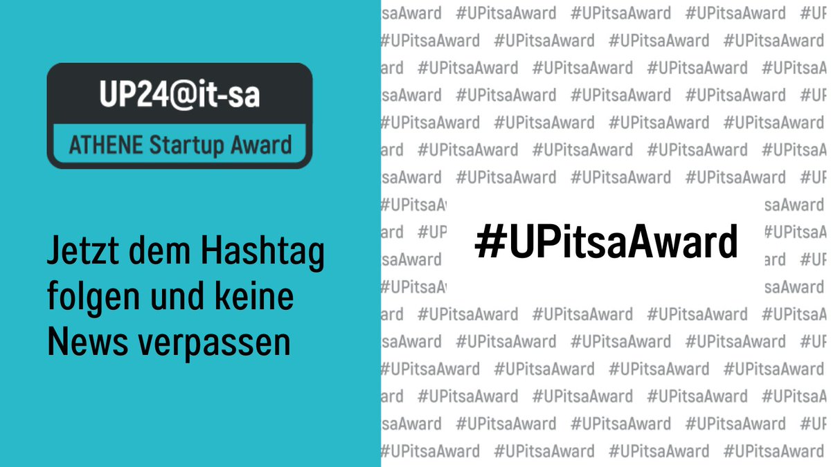 ATHENE Digital Hub Cybersecurity (@dig_hub_cysec) on Twitter photo #Cyber #Startups: Nutzt das Wochenende für die Bewerbung beim #UPitsaAward 🏆 Starke Partner, wertvolle Kontakte, mediale Aufmerksamkeit und Gewinn im Wert von 10k sind Euch garantiert! Einfach Bewerbungformular + Pitchdeck hochladen und dabei sein ⤵️ 
itsa365.de/up-award #Cyber #Startups: Nutzt das Wochenende für die Bewerbung beim #UPitsaAward 🏆 Starke Partner, wertvolle Kontakte, mediale Aufmerksamkeit und Gewinn im Wert von 10k sind Euch garantiert! Einfach Bewerbungformular + Pitchdeck hochladen und dabei sein ⤵️ 
itsa365.de/up-award