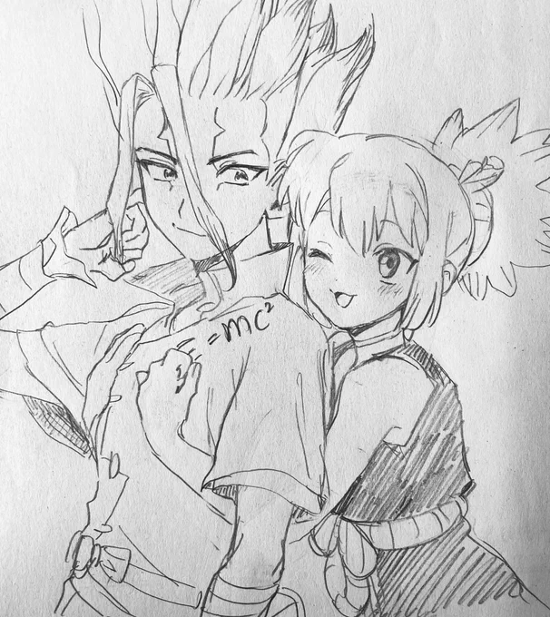 授業中の落描き千コハ 