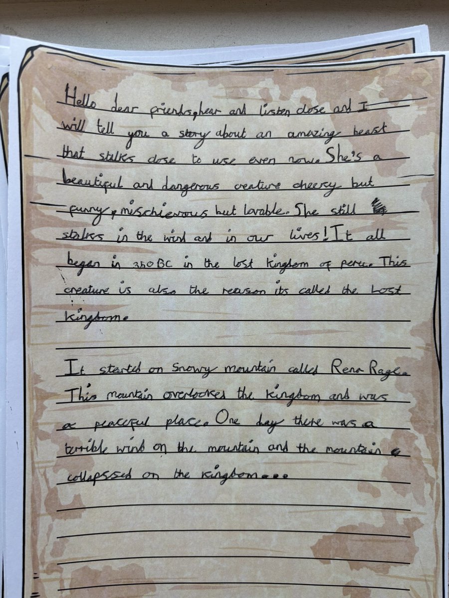 MbpsYear4's tweet image. Hear and listen well dear reader… 
Absolutely loving the opening to our own legendary tales this week! @MBPSHead @LDBSLAT @MichaelMorpugo