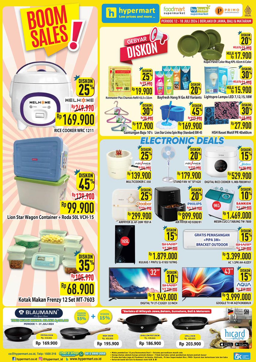 promojsm's tweet image. Promo Diskon Hypermart 12-15 Juli 2024 
Promo Selengkapnya disini  👇👇
 jsm-promo.com/2023/06/katalo…

#hypermart #jsmhypermart #promohypermart #katalogpromo #katalogpromosi #promojsm #promo #diskon #jsmpromo #promojsm #JSM