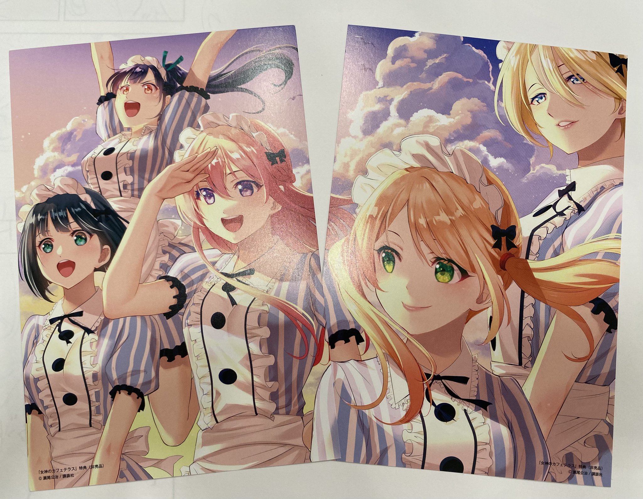 【初版】女神のカフェテラス既刊全18巻+特装版10、16巻+ポストカード7枚 初版】女神のカフェテラス既刊全18巻+特装版10、16巻+ポスト