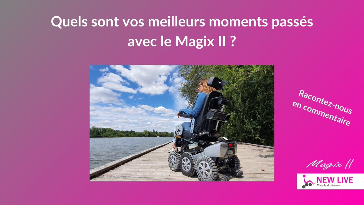 NewLiveMagix's tweet image. On veut tout savoir 🤩

Racontez-nous en commentaire ⬇️

#avisclient #newlive #newlivemagix #magixII #magix2 #handicap #handi #pmr #fauteuilroulant #fauteuilroulantelectrique #vivreladifferenceautrement #libertédemouvement #autonomie #liberté #independance