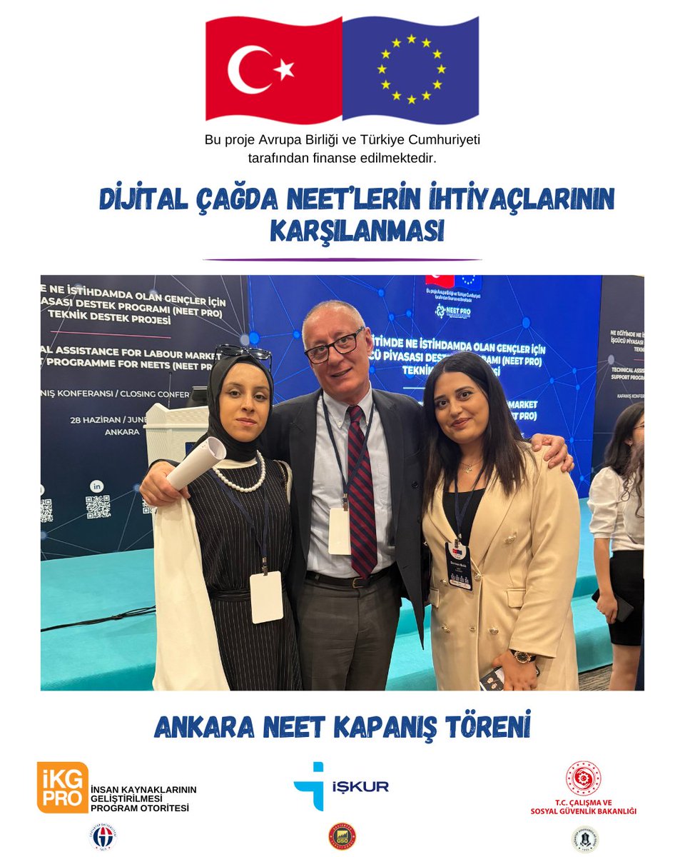 neet_gaun's tweet photo. 3⃣
NEET PRO Projesi Kapanış Konferansı gerçekleştirildi. Konferansta, proje boyunca elde edilen kazanımlar ve sonuçlar paylaşıldı, hibe projelerinin uygulanma süreçlerinde elde edilen deneyimler aktarıldı.
3⃣
#neetpro #neetproumutverecek #ntmyo https://t.co/JszGc3IRZ1