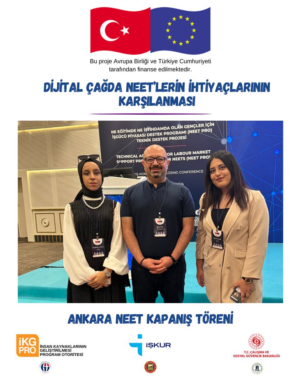 neet_gaun's tweet photo. 3⃣
NEET PRO Projesi Kapanış Konferansı gerçekleştirildi. Konferansta, proje boyunca elde edilen kazanımlar ve sonuçlar paylaşıldı, hibe projelerinin uygulanma süreçlerinde elde edilen deneyimler aktarıldı.
3⃣
#neetpro #neetproumutverecek #ntmyo https://t.co/JszGc3IRZ1