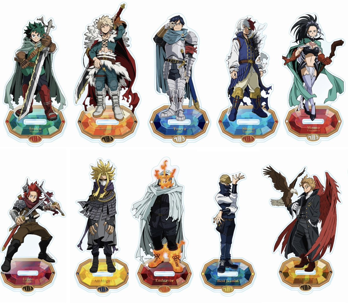 僕のヒーローアカデミア 十傑コスチューム ビッグアクリルスタンド