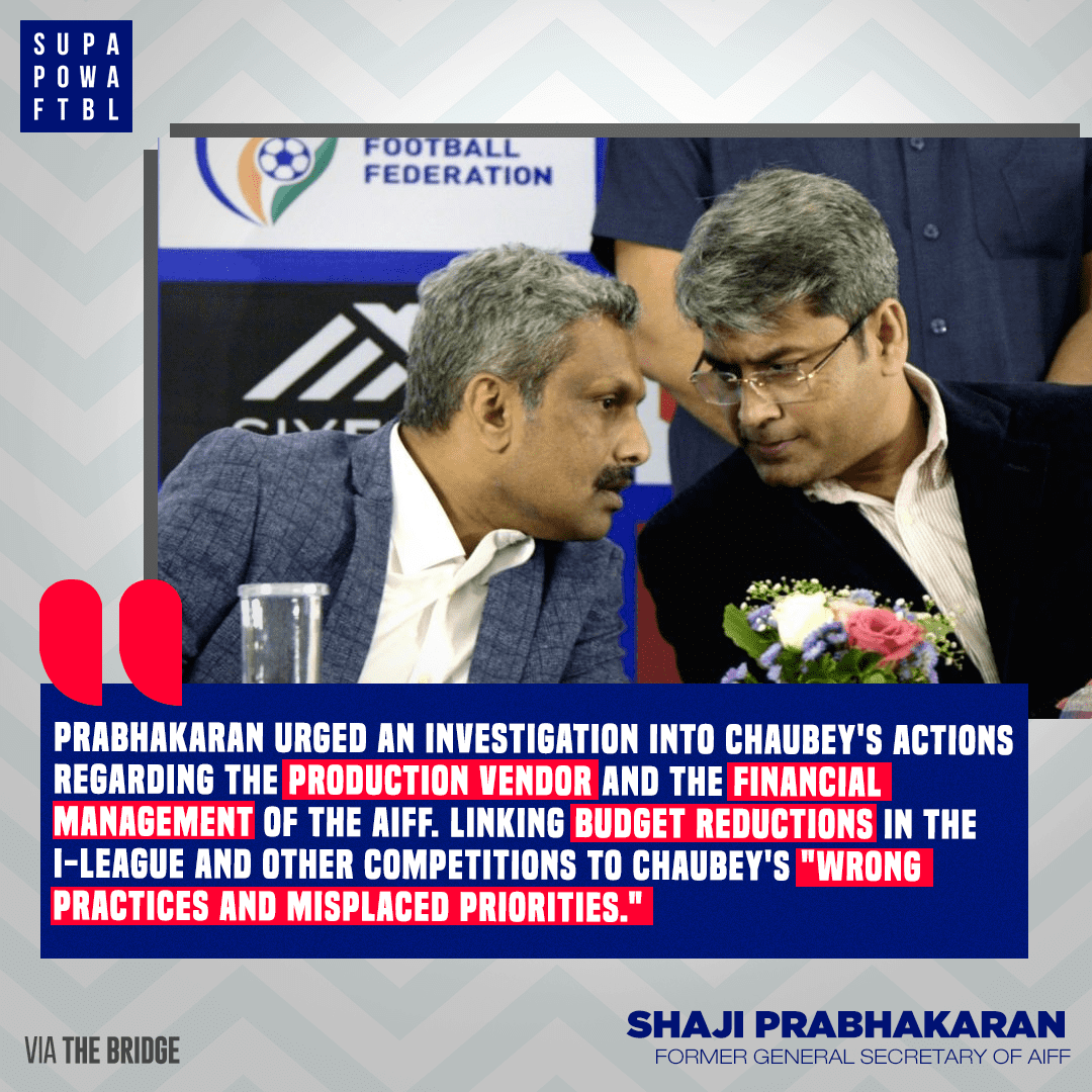 SuperpowerFb's tweet photo. Indian football is in a state of chaos and mess. 🤯😨
#aiff #kalyanchaubey #indianfootball #allegations #scadal #president https://t.co/jq5vtywKkE