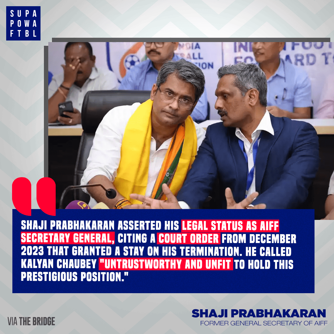 SuperpowerFb's tweet photo. Indian football is in a state of chaos and mess. 🤯😨
#aiff #kalyanchaubey #indianfootball #allegations #scadal #president https://t.co/jq5vtywKkE