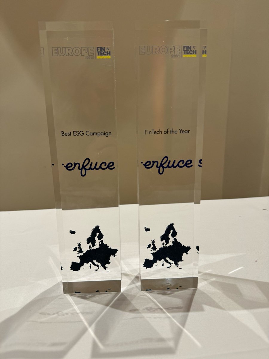 monliikamaa's tweet photo. Best ESG Campaign 💚 and Fintech of the Year 🚀 at the European Fintech Awards! 

Great recognition of our hard work! So proud of our team ❣️
@enfuce @Johannson_De https://t.co/B1ltSFGGN2