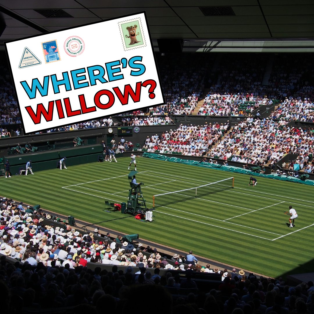 Where's Willow?

Willow is making a racquet at Wimbledon - the oldest tennis tournament in the world.

Wimbledon has tree-planting initiatives as part of its broader sustainability efforts. The tournament has been enhancing its green spaces and promoting biodiversity 🌳